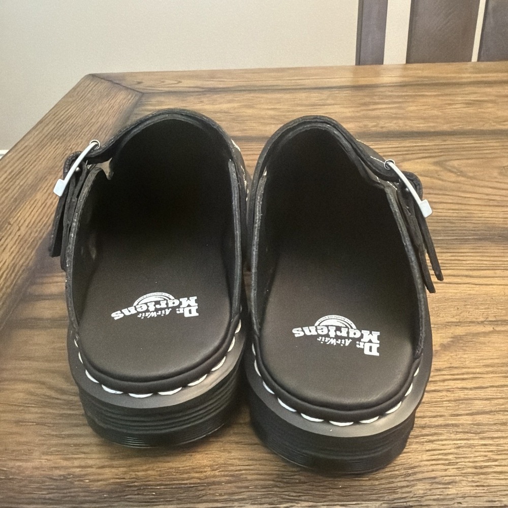 Dr. Martens Zebzag Mule Solar Flare Black Embroidered Leather Women's US 8 ..S13 - Picture 4 of 6